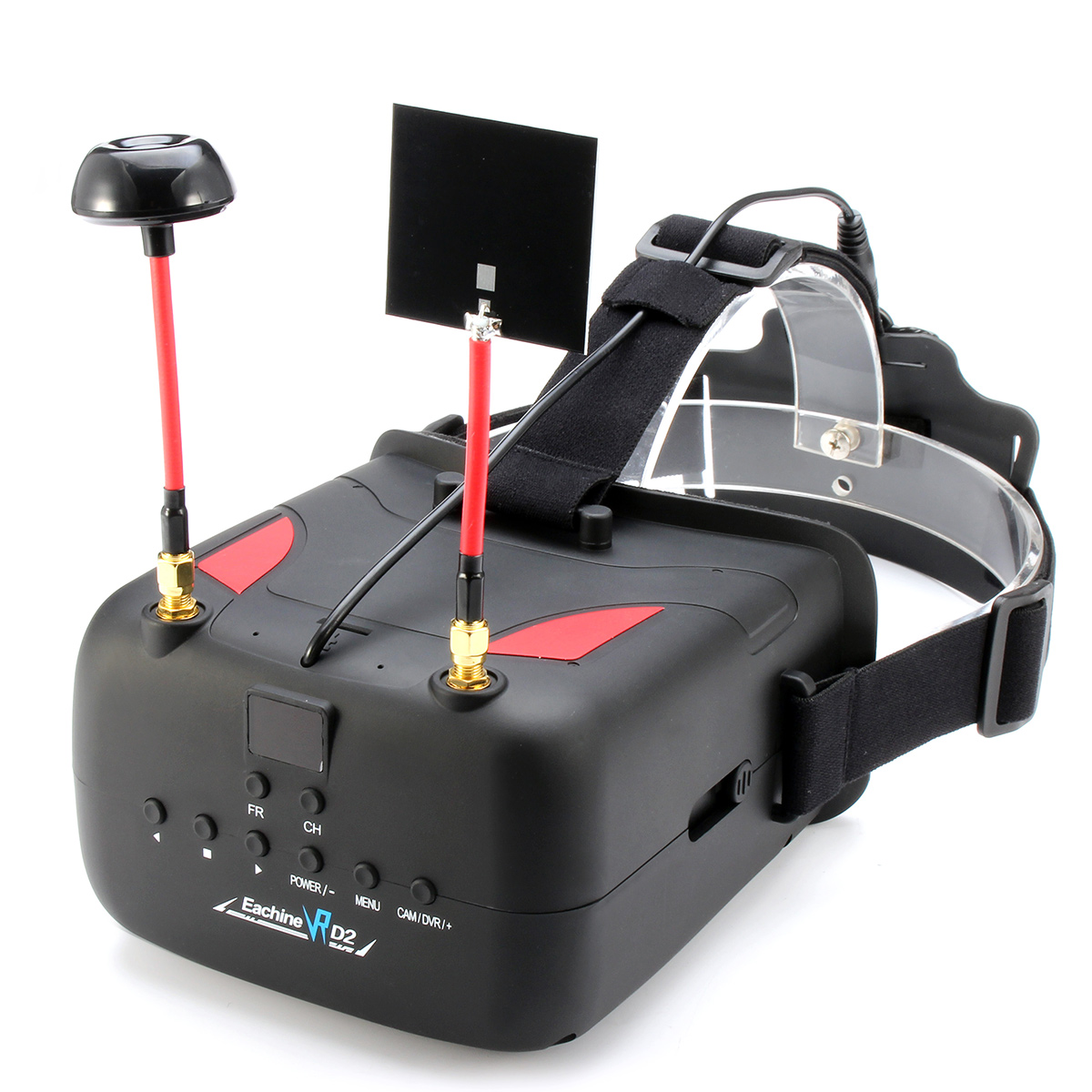 Eachine VR D2 5 Inches 800*480 40CH Raceband 5.8G Diversity FPV Goggles with DVR Lens Adjustable - SNHE Eachine VR D2 5 Inches 800*480 40CH Raceband 5.8G Diversity FPV Goggles with DVR Lens Adjustable - SNHE