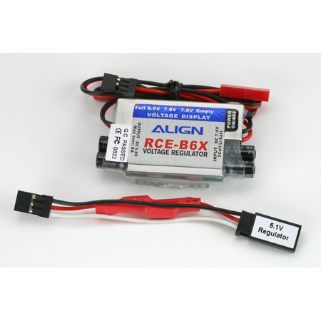 Align 6A External BEC w/ 5.1V Step-down Volt Regulator - SN Hobbies Align 6A External BEC w/ 5.1V Step-down Volt Regulator - SN Hobbies