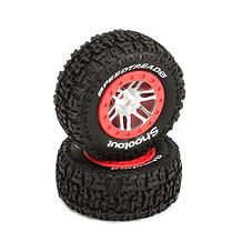 Dynamite SpeedTreads™ Shootout™ SC Tires Mounted: Slash Rear, Slash 4x4 Front/Rear, ECX (2) - SN Hobbies Dynamite SpeedTreads™ Shootout™ SC Tires Mounted: Slash Rear, Slash 4x4 Front/Rear, ECX (2) - SN Hobbies