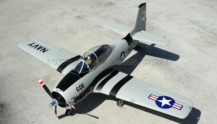 FMS 1400mm T-28D Trojan (Gray) Brushless Powered RC Warbird Kit Only - SN Hobbies FMS 1400mm T-28D Trojan (Gray) Brushless Powered RC Warbird Kit Only - SN Hobbies