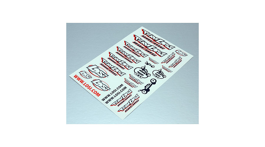 Losi 8IGHT 2.0 Logo Sticker Sheet - SN Hobbies Losi 8IGHT 2.0 Logo Sticker Sheet - SN Hobbies