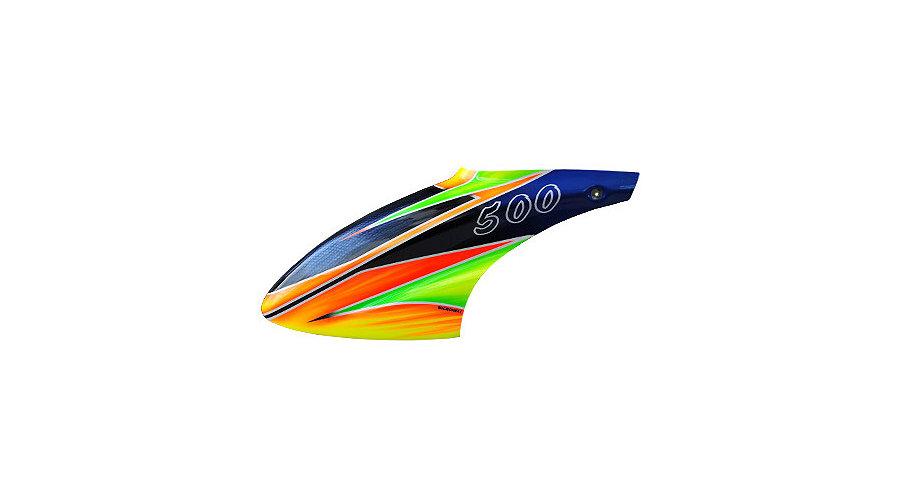 Microheli Blue Evil Canopy, Airbrushed Fiberglass: Blade 500 3D/X - SN Hobbies Microheli Blue Evil Canopy, Airbrushed Fiberglass: Blade 500 3D/X - SN Hobbies