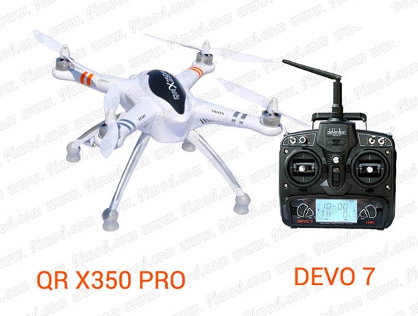 Walkera quadcopter QR X350 PRO with DEVO7(RTF1)With GPS Head Lock / IOC Function - SN Hobbies Walkera quadcopter QR X350 PRO with DEVO7(RTF1)With GPS Head Lock / IOC Function - SN Hobbies