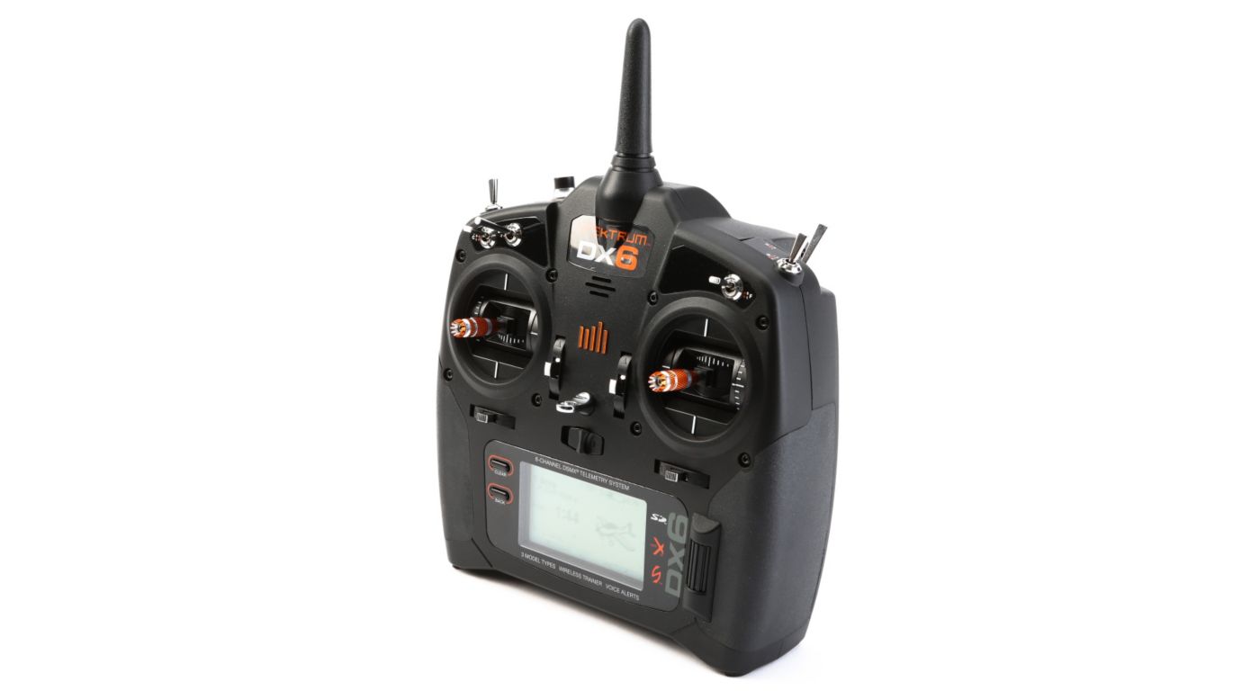 Spektrum DX6 6-Channel DSMX® Transmitter with AR610 Receiver, Mode 2 - SN Hobbies Spektrum DX6 6-Channel DSMX® Transmitter with AR610 Receiver, Mode 2 - SN Hobbies