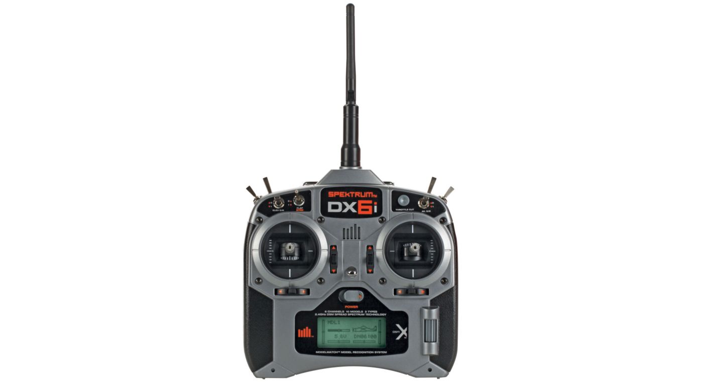 Spektrum DX6i 6-Channel DSMX® Transmitter Only, Mode 2 - SN Hobbies Spektrum DX6i 6-Channel DSMX® Transmitter Only, Mode 2 - SN Hobbies
