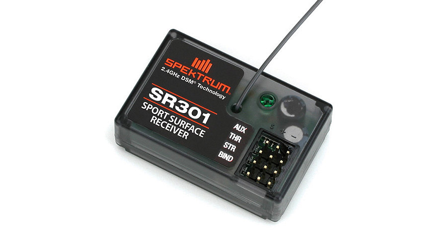 Spektrum SR301 3Ch DSM Sport Surface Rx, Coated - SN Hobbies Spektrum SR301 3Ch DSM Sport Surface Rx, Coated - SN Hobbies