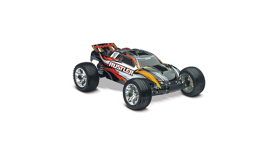Traxxas 1/10 Rustler VXL RTR w/ TQi 2.4 Radio: Black - SN Hobbies Traxxas 1/10 Rustler VXL RTR w/ TQi 2.4 Radio: Black - SN Hobbies