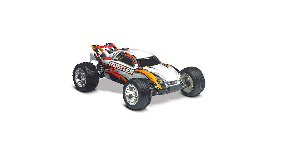 Traxxas 1/10 Rustler VXL RTR w/ TQi 2.4 Radio: Silver - SN Hobbies Traxxas 1/10 Rustler VXL RTR w/ TQi 2.4 Radio: Silver - SN Hobbies
