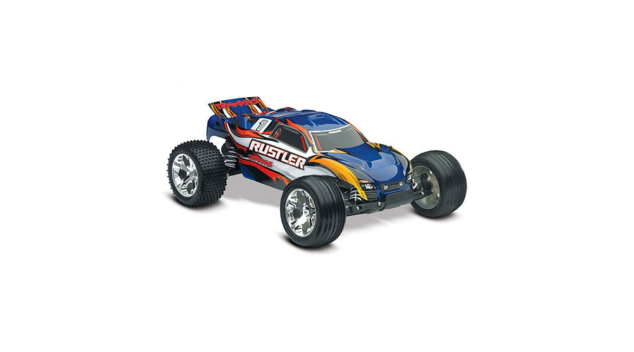 Traxxas 1/10 Rustler VXL RTR w/ TQi 2.4 Radio: Blue - SN Hobbies Traxxas 1/10 Rustler VXL RTR w/ TQi 2.4 Radio: Blue - SN Hobbies
