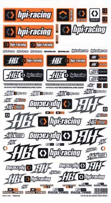 HPI Racing Hot Bodies/HPI Team Decal - SN Hobbies HPI Racing Hot Bodies/HPI Team Decal - SN Hobbies
