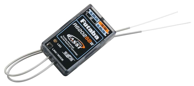 Futaba R6202SBW 2.4GHz FASST Dual S.Bus HV Receiver - SN Hobbies Futaba R6202SBW 2.4GHz FASST Dual S.Bus HV Receiver - SN Hobbies