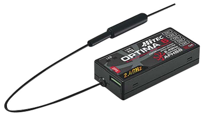Hitec Optima 6 6-Channel 2.4GHz Receiver - SN Hobbies Hitec Optima 6 6-Channel 2.4GHz Receiver - SN Hobbies