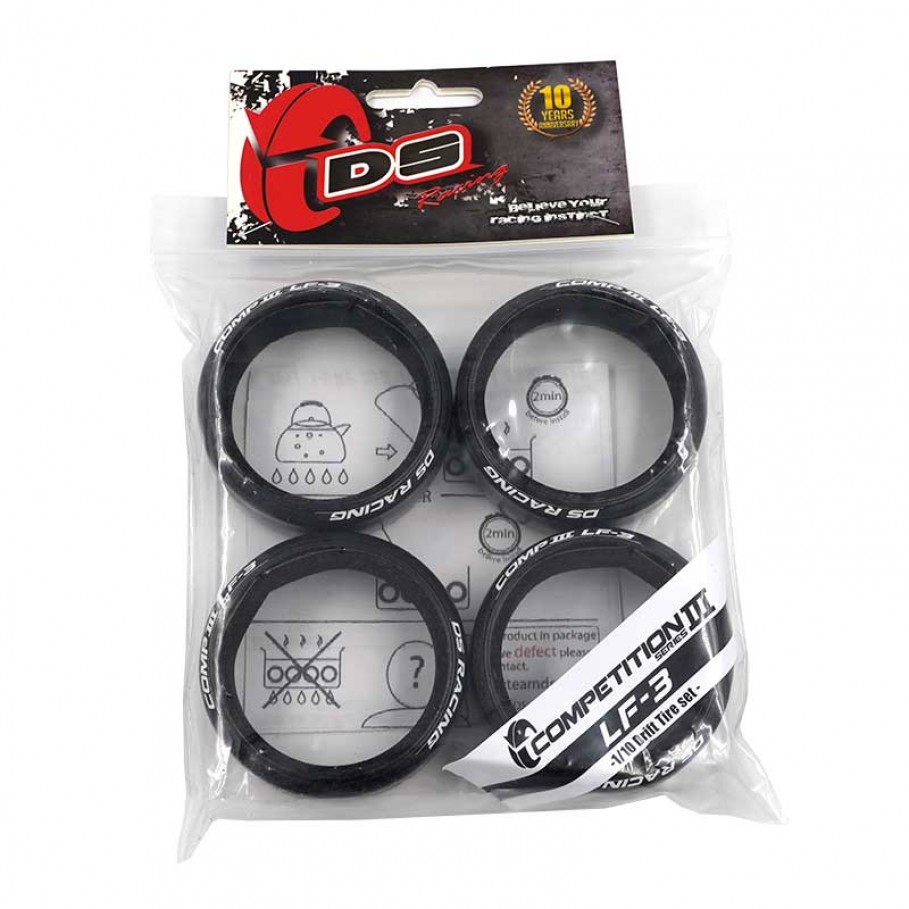 DS Racing Competition III Slick Drift Tires (4) (LF-3)