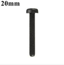 Suleve? M3NH4 M3 Nylon Screw Bolt Black Round Phillips Screw Nut Nylon PCB Standoff Assortment <b>20mm</b> 20pcs