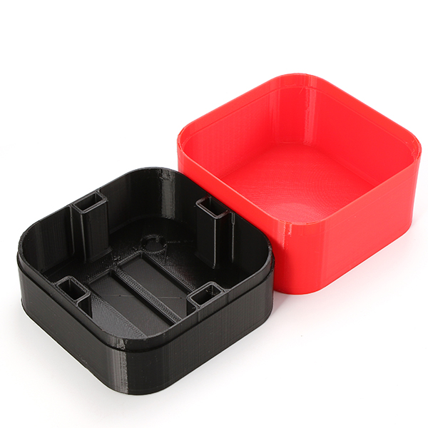 Mini 3D Printed Box For 65mm Tiny Whoop - <b>Black/Red</b>