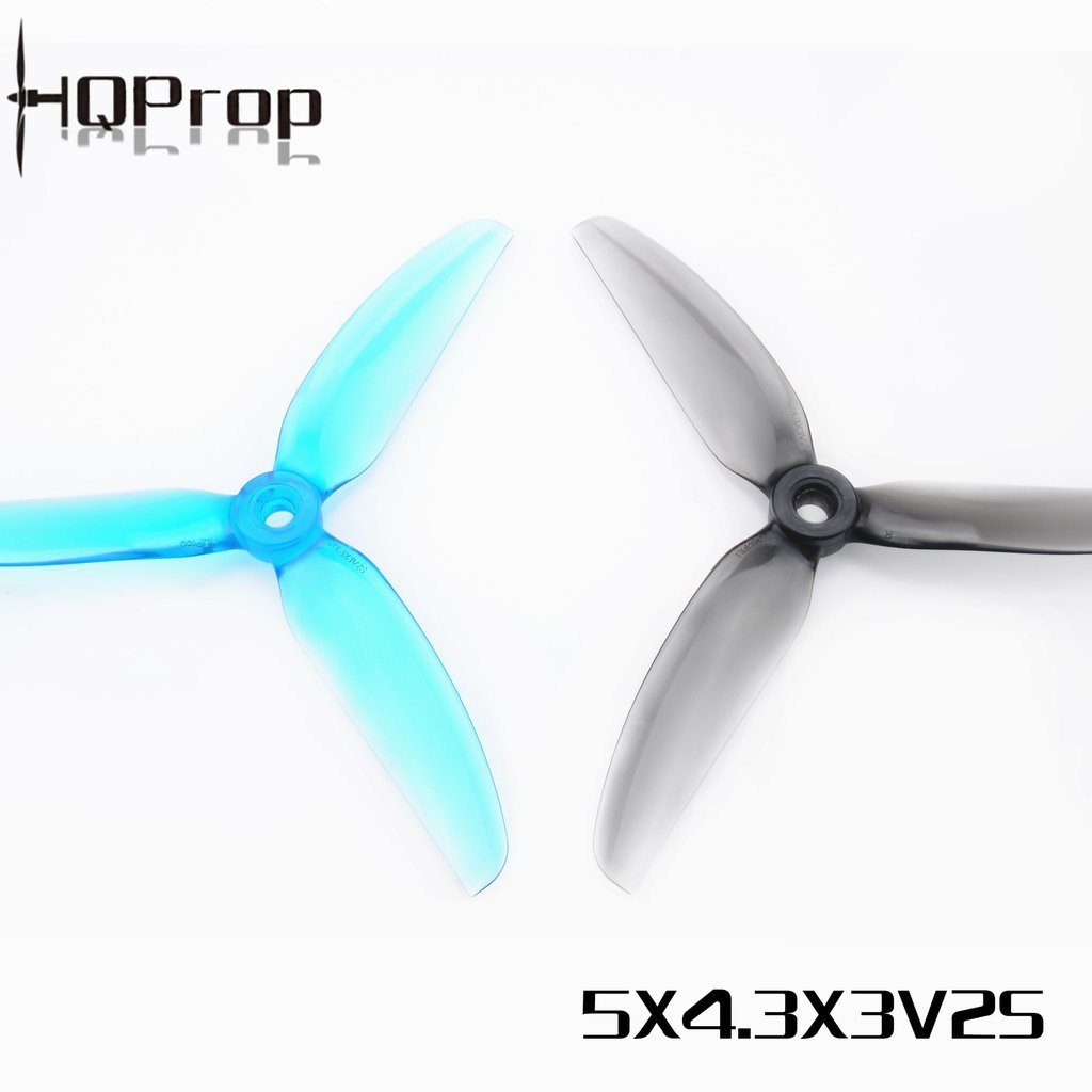 HQ Durable PC Prop <b>5X4.3X3V2S:</b> <font color="sky blue"><b>Light Blue</b></font> (2CW+2CCW)