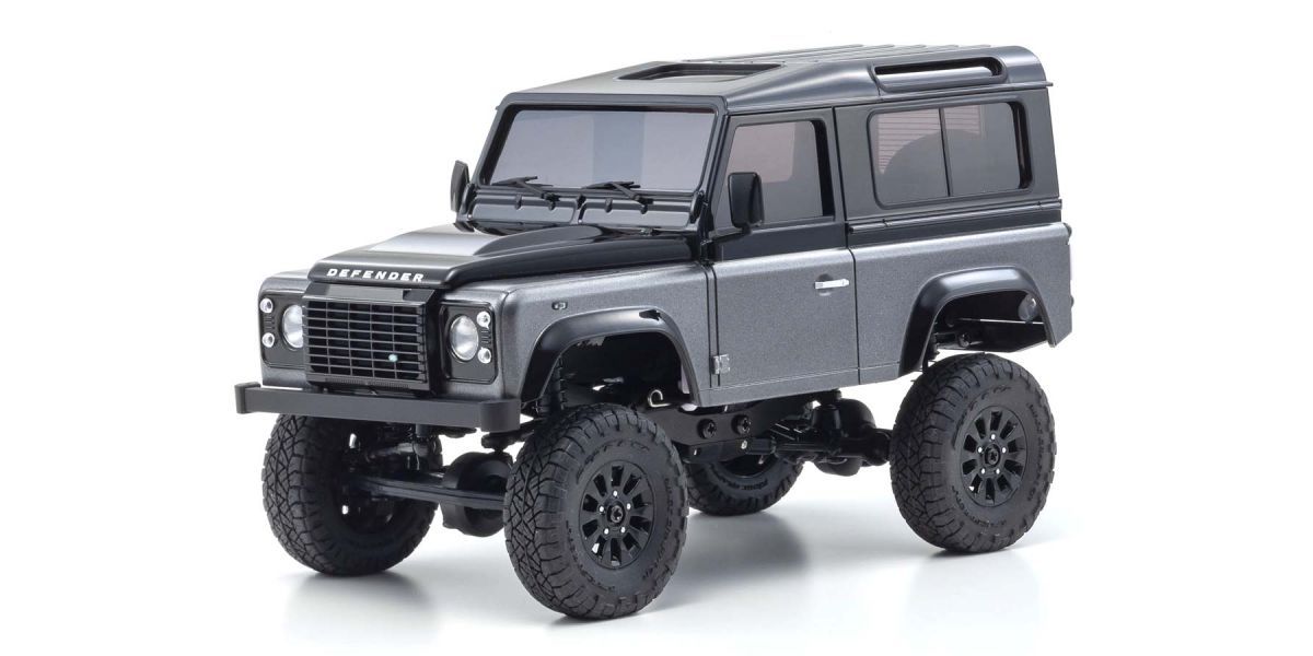 Kyosho 32526GM MINI-Z 4×4 Series Ready Set Land Rover Defender 90 Autobiography Corris Gray / Santorini Black