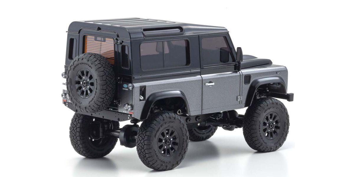 Kyosho 32526GM MINI-Z 4×4 Series Ready Set Land Rover Defender 90 Autobiography Corris Gray / Santorini Black