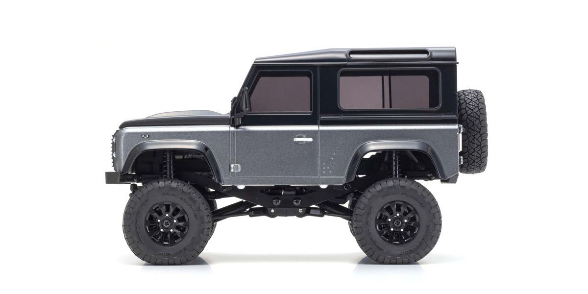 Kyosho 32526GM MINI-Z 4×4 Series Ready Set Land Rover Defender 90 Autobiography Corris Gray / Santorini Black