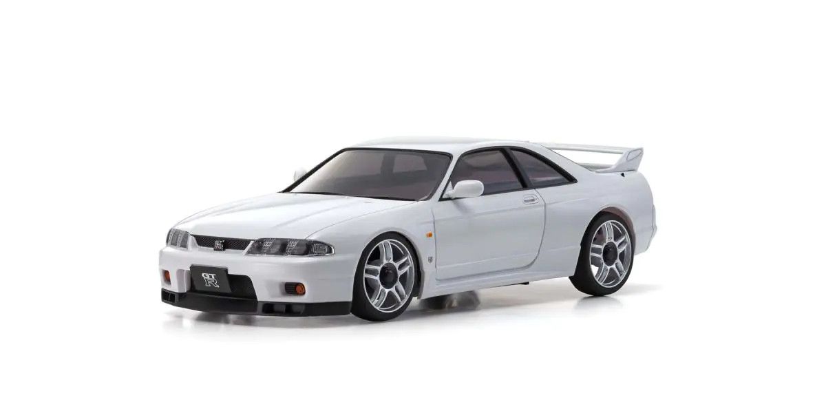 Kyosho 32638WG MINI-Z AWD NISSAN SKYLINE GT-R V.Spec (R33) with LED/Gyro unit White