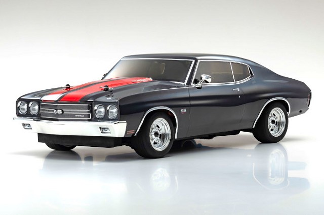 Kyosho 34416T2 1/10 Scale Radio Controlled Electric Powered 4WD FAZER Mk2 FZ02L 1970 Chevy® Chevelle® SS™ 454 LS6 Tuxedo Black