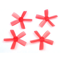 DYS ELF Prop 1735 5-blades (2CW, 2CCW) - <font color="red"><b>Red</b></font>