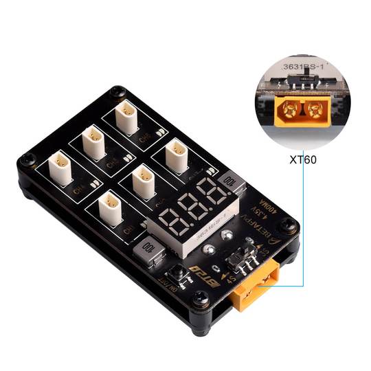 BetaFPV BT2.0 Connector 1S Lipo Charger Board & US Wall Adapter