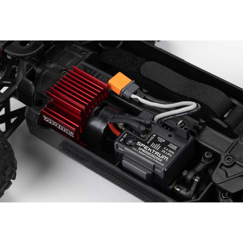 ARRMA 1/18 GRANITE GROM MEGA 380 Brushed 4X4 Monster Truck RTR with Battery & Charger, Blue