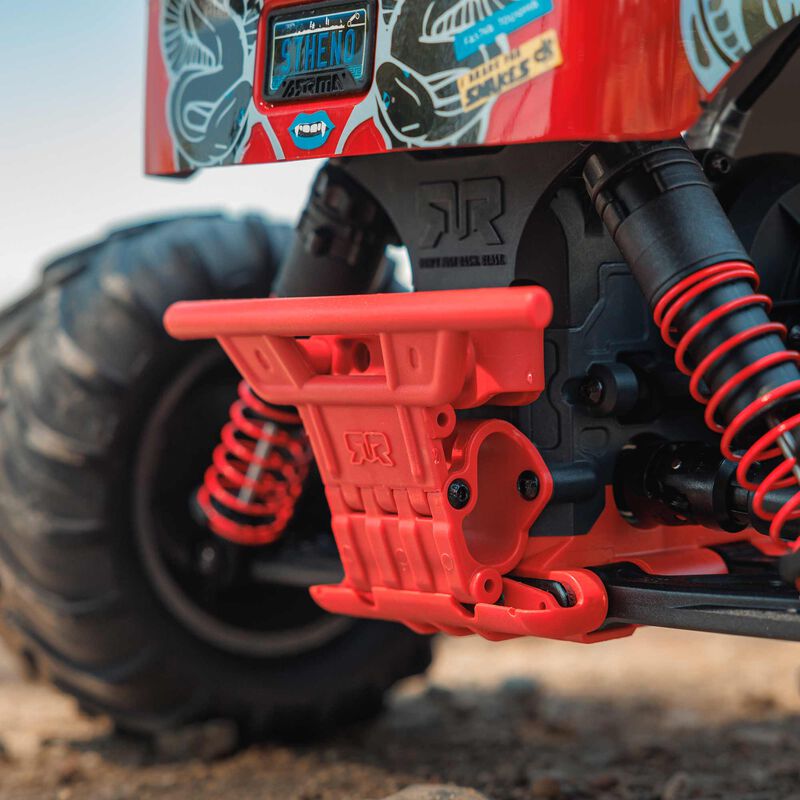 ARRMA 1/10 GORGON 4X2 MEGA 550 Brushed Monster Truck RTR with Battery & Charger, Red
