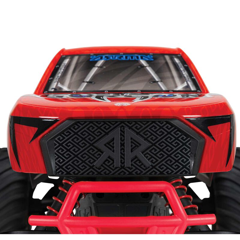 ARRMA 1/10 GORGON 4X2 MEGA 550 Brushed Monster Truck RTR with Battery & Charger, Red
