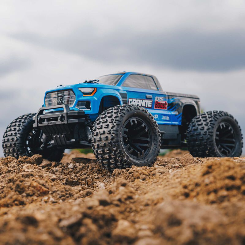 ARRMA 1/10 GRANITE 4X2 BOOST MEGA 550 Brushed Monster Truck RTR with Battery & Charger, Blue