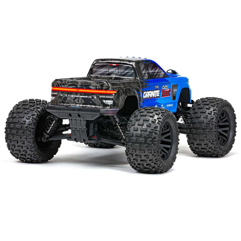 ARRMA 1/10 GRANITE 4X2 BOOST MEGA 550 Brushed Monster Truck RTR with Battery & Charger, Blue