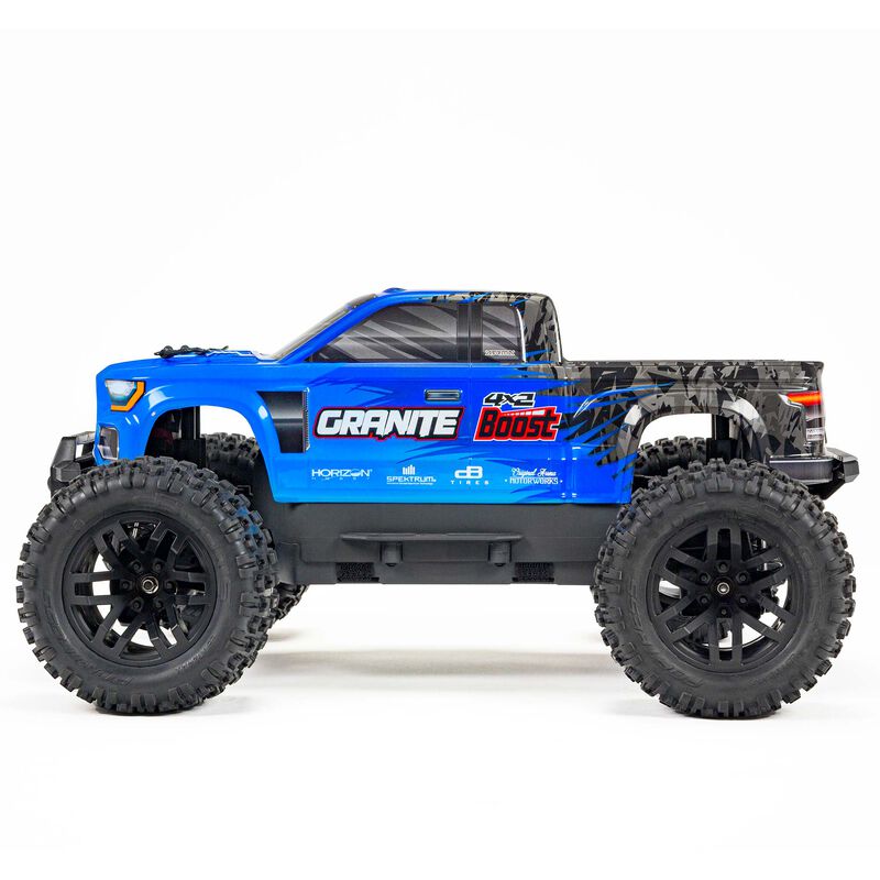 ARRMA 1/10 GRANITE 4X2 BOOST MEGA 550 Brushed Monster Truck RTR with Battery & Charger, Blue