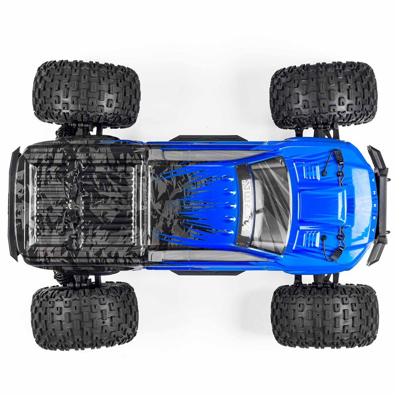 ARRMA 1/10 GRANITE 4X2 BOOST MEGA 550 Brushed Monster Truck RTR with Battery & Charger, Blue