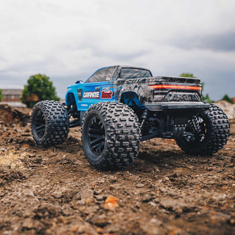 ARRMA 1/10 GRANITE 4X2 BOOST MEGA 550 Brushed Monster Truck RTR with Battery & Charger, Blue