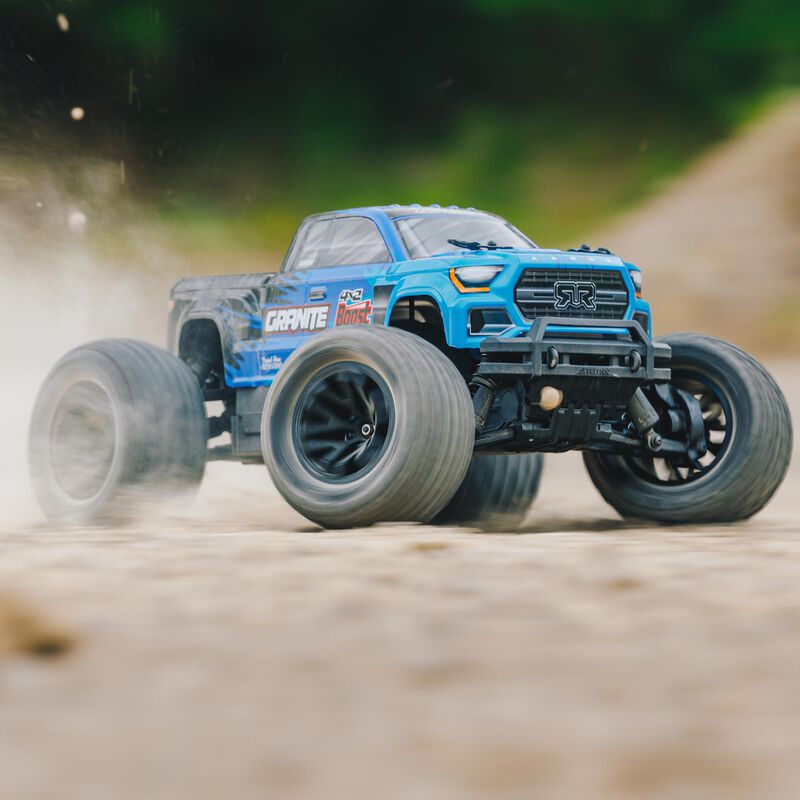 ARRMA 1/10 GRANITE 4X2 BOOST MEGA 550 Brushed Monster Truck RTR with Battery & Charger, Blue