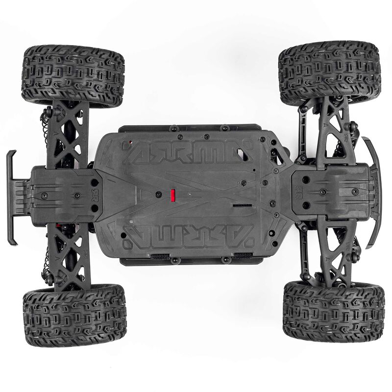 ARRMA 1/10 VORTEKS 4X2 BOOST MEGA 550 Brushed Stadium Truck RTR with Battery & Charger, Red