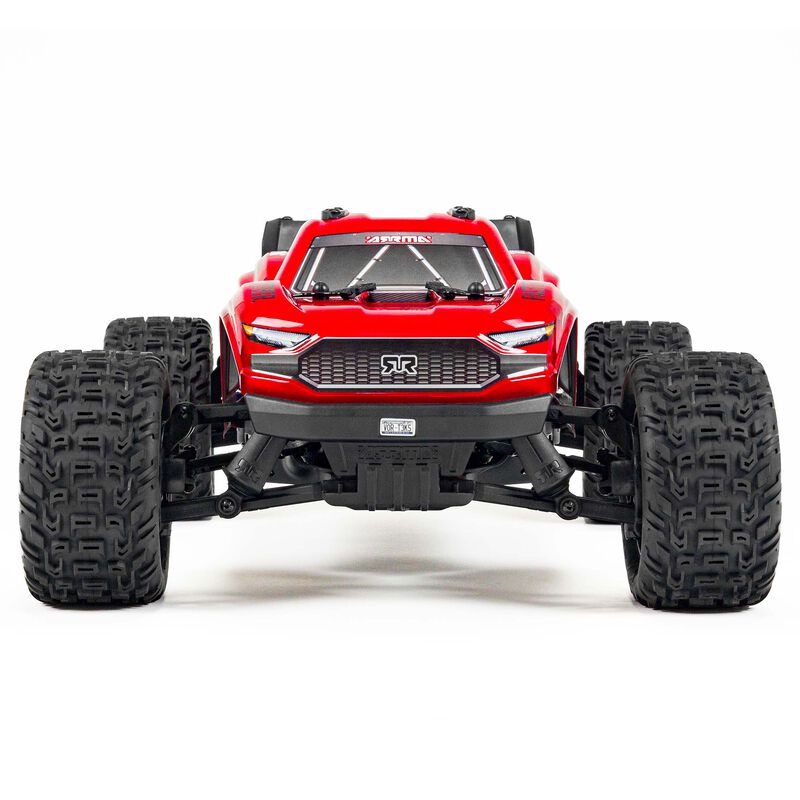 ARRMA 1/10 VORTEKS 4X2 BOOST MEGA 550 Brushed Stadium Truck RTR with Battery & Charger, Red