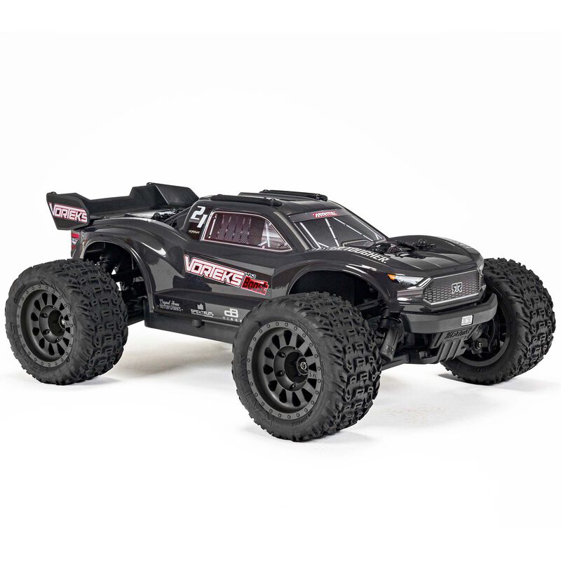 ARRMA 1/10 VORTEKS 4X2 BOOST MEGA 550 Brushed Stadium Truck RTR with Battery & Charger, Gunmetal