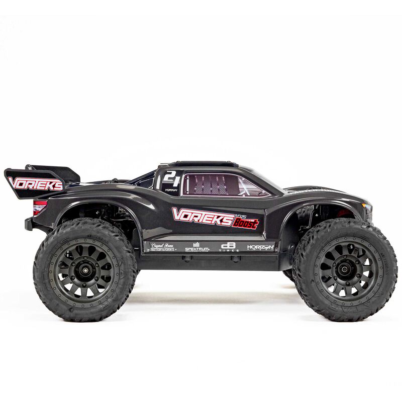 ARRMA 1/10 VORTEKS 4X2 BOOST MEGA 550 Brushed Stadium Truck RTR with Battery & Charger, Gunmetal