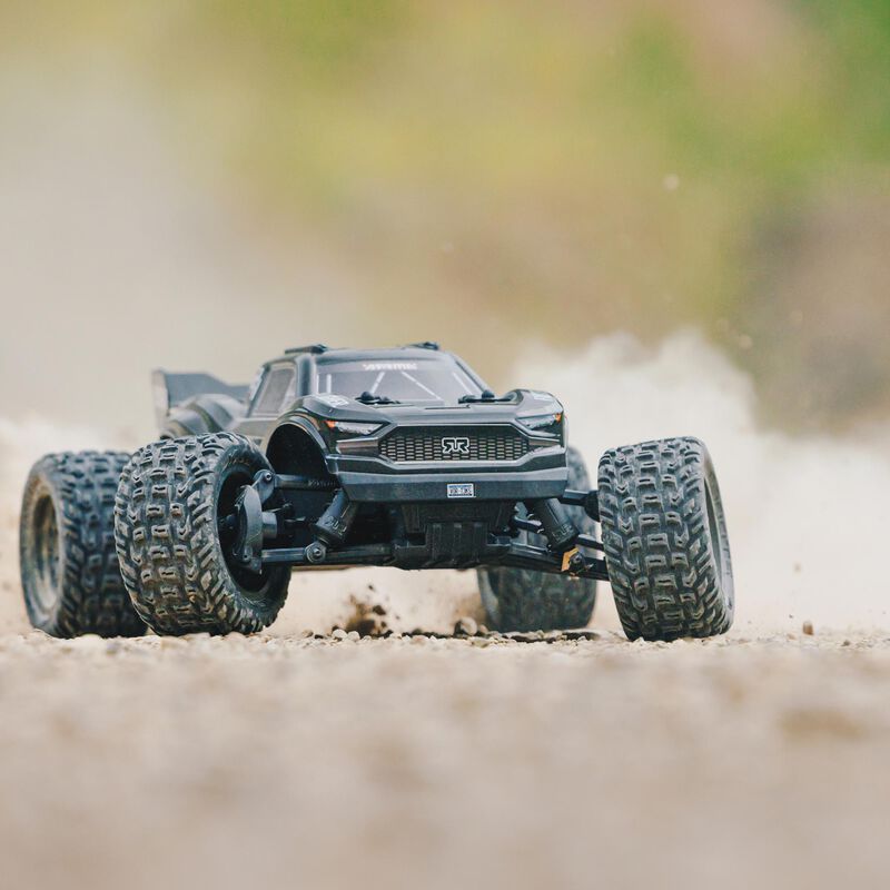ARRMA 1/10 VORTEKS 4X2 BOOST MEGA 550 Brushed Stadium Truck RTR with Battery & Charger, Gunmetal