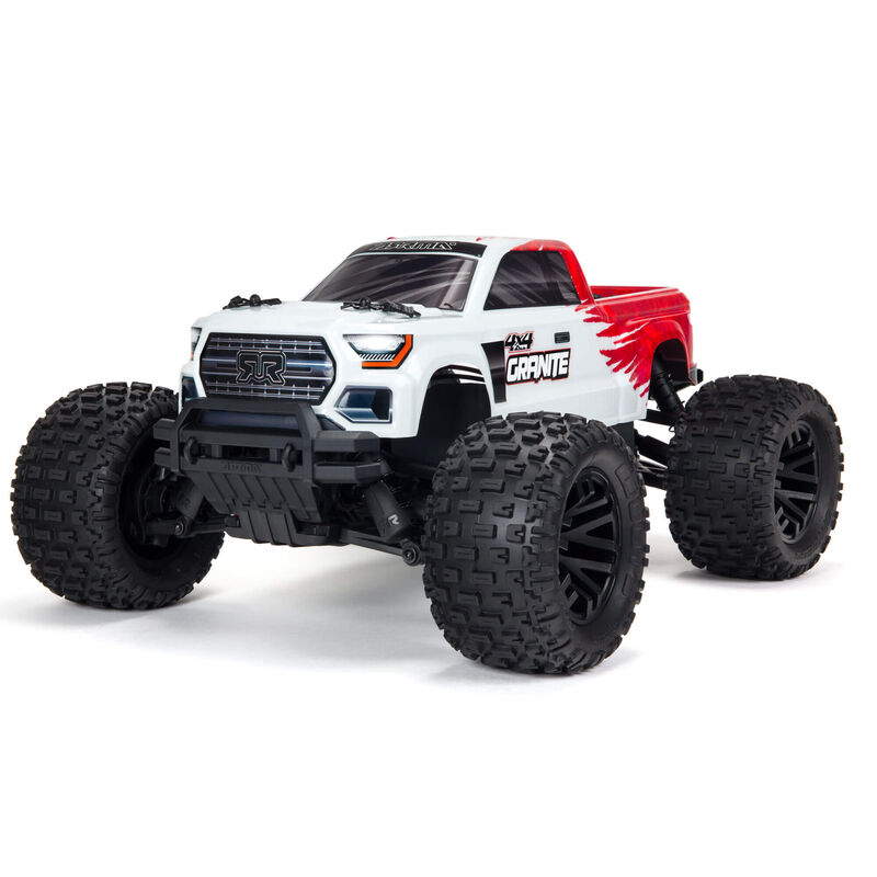 ARRMA 1/10 GRANITE 4X4 MEGA 550 Brushed Monster Truck RTR, Red