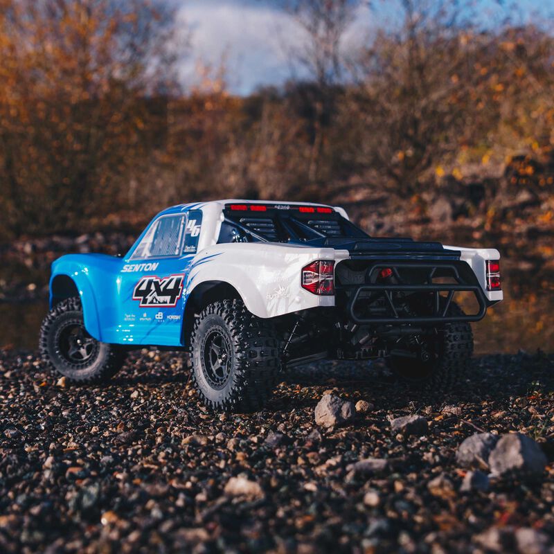 ARRMA 1/10 SENTON 4X4 MEGA 550 Brushed Short Course Truck RTR, Blue