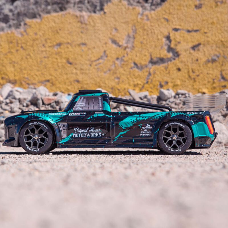 ARRMA 1/8 INFRACTION 4X4 3S BLX 4WD All-Road Street Bash Resto-Mod Truck RTR, Teal