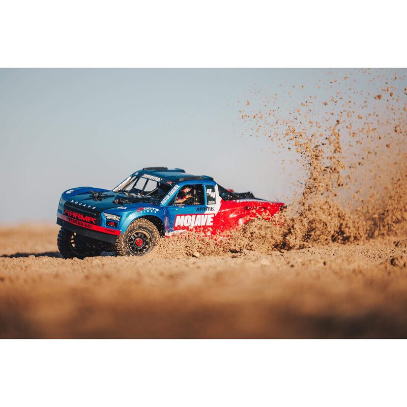 ARRMA 1/8 MOJAVE 4X4 4S BLX Desert Truck RTR, Blue