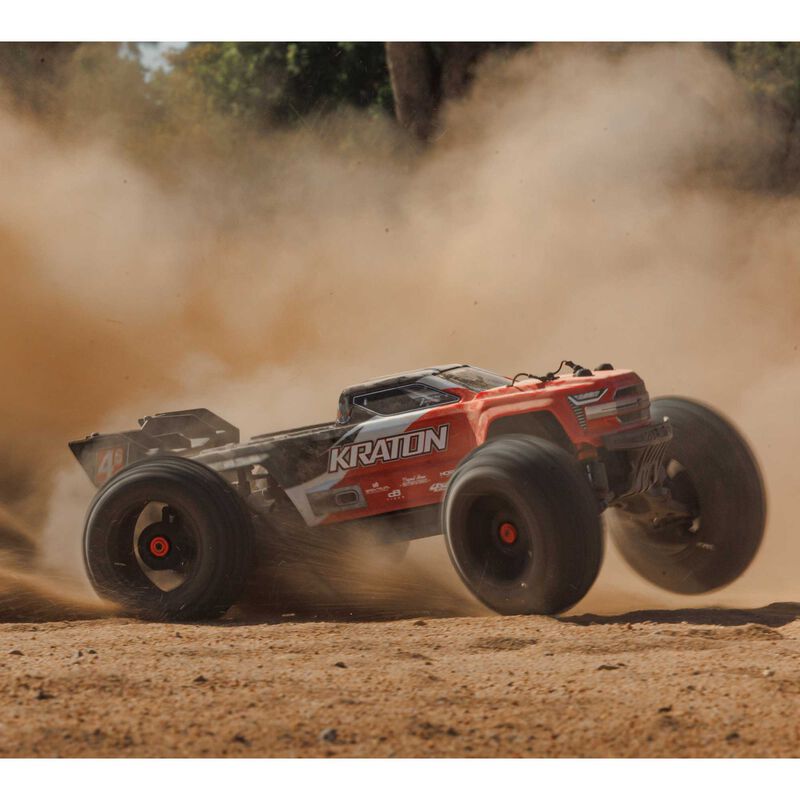 ARRMA 1/10 KRATON 4X4 4S V2 BLX Speed Monster Truck RTR, Red
