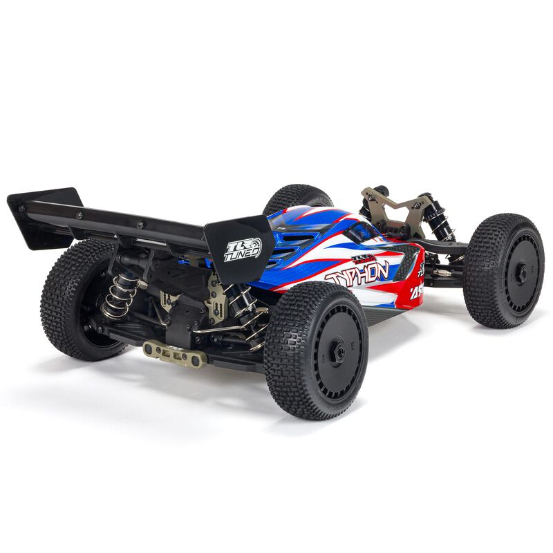 ARRMA 1/8 TLR Tuned TYPHON 6S 4X4 BLX Buggy RTR, Red/Blue