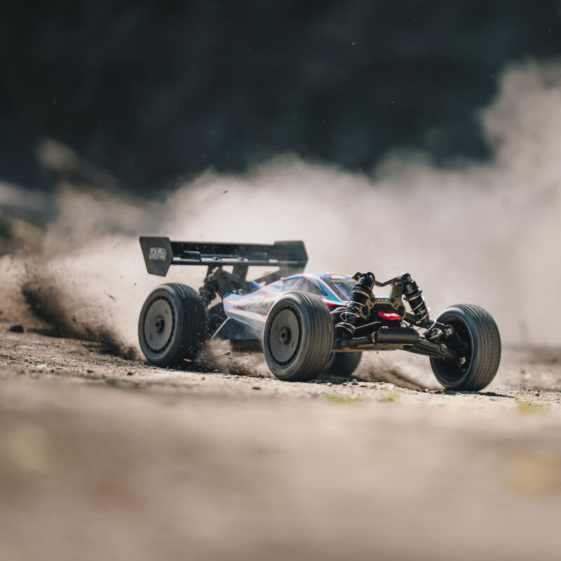 ARRMA 1/8 TLR Tuned TYPHON 6S 4X4 BLX Buggy RTR, Red/Blue
