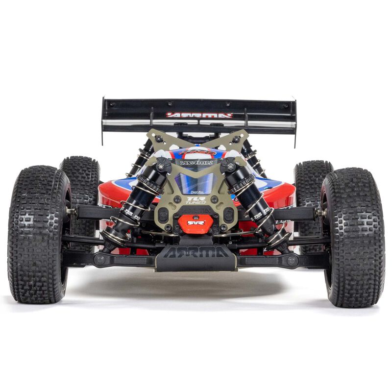 ARRMA 1/8 TLR Tuned TYPHON 6S 4X4 BLX Buggy RTR, Red/Blue