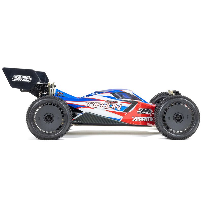 ARRMA 1/8 TLR Tuned TYPHON 6S 4X4 BLX Buggy RTR, Red/Blue